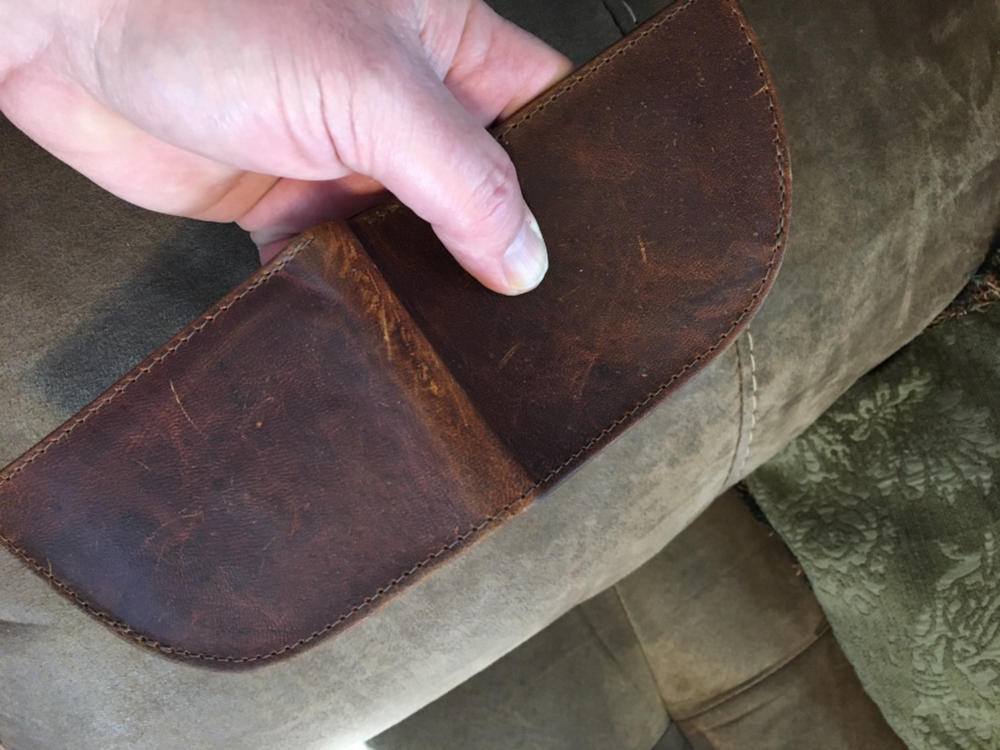 Rogue Front Pocket Wallet in Moose Leather - Customer Photo From Keith Holland
