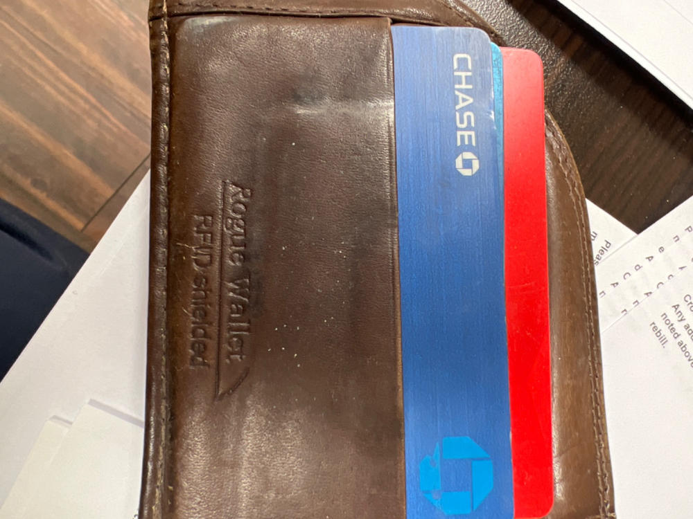 Rogue Front Pocket Wallet in Horween Bison - Customer Photo From Brent Carmouche