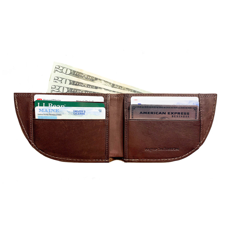 Factory Second Made in Maine Front Pocket Wallet - BROWN