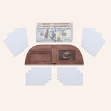 Rogue Front Pocket Wallet in Moose Leather - Open 5